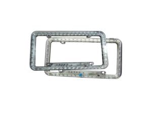 A8-5111 LED licence plate frame, Porta placa de plástico con LED ultra brillantes, Marco Placa LED