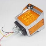 Luz de Pedestal LED Doble Cara para camiones, Visera Cromado, A866018