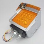 Luz de Pedestal LED Doble Cara para camiones, Visera Cromado, A866019