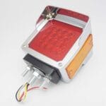 Luz de Pedestal LED Doble Cara para camiones, Visera Cromado, A866019