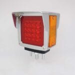 Luz de Pedestal LED Doble Cara para camiones, Visera Cromado, A866019