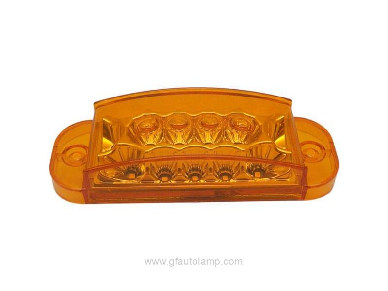 Plafon lateral 16 led, fijo/estrobo, Ambar, 12V/24V, A88043R