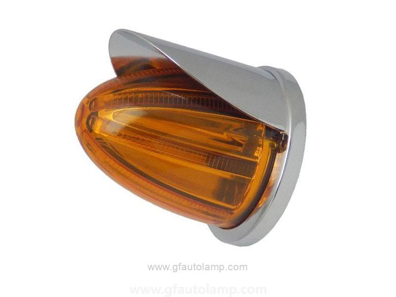 Lampara tipo misil Visera Cromada, 12V/24V, A88064T