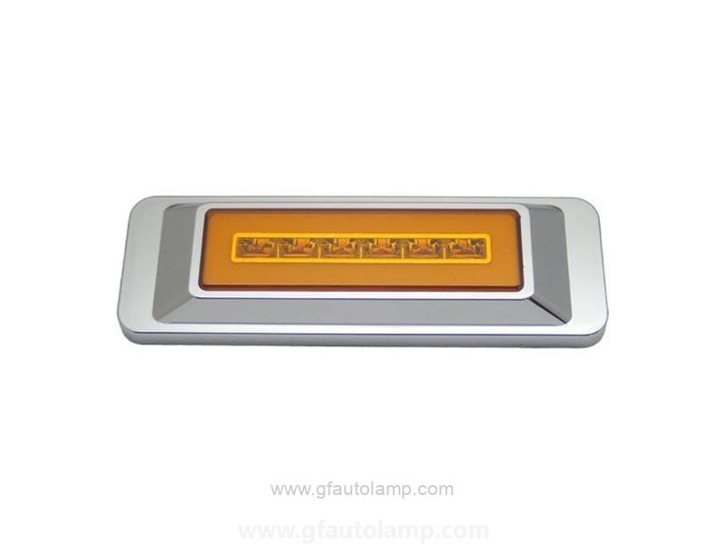 Faro lateral Rectangular cromado 18 led, 24V, Neon, A88102B