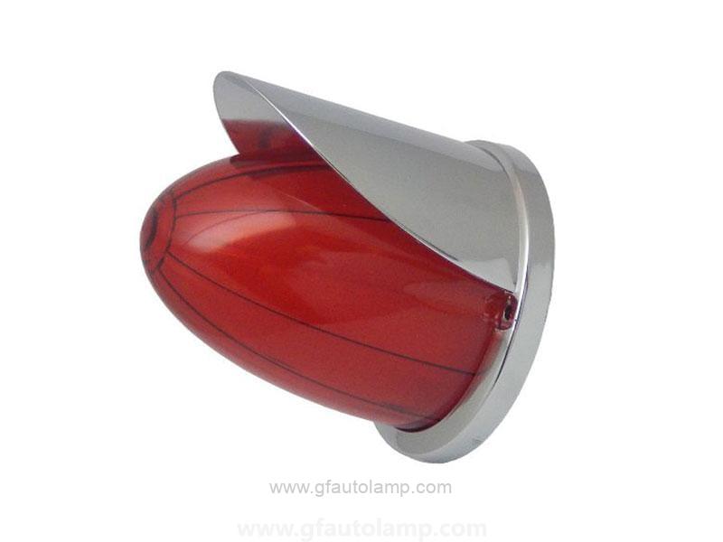 Lampara tipo misil Visera Cromada, 12V/24V, A88062T